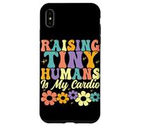Raising Tiny Humans es mi Padre de Familia Floral y Cardiovascular Carcasa para iPhone XS MAX
