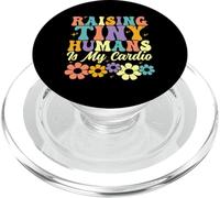 Raising Tiny Humans es mi Padre de Familia Floral y Cardiovascular PopSockets PopGrip para MagSafe