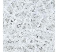 Raissily 1.5LB/700g Crinkle Cut Paper Shred Filler, Packing Grass Cushion Paper for Christmas Wedding Birthday Anniversary Valentine's Day Confetti Box Filling Wrapping Gift Decoration -White