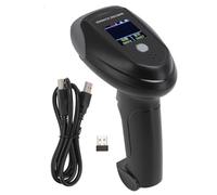 Raiveug Bluetooth Wireless 2D Barcode Scanner con Pantalla LCD de duración de la batería Larga