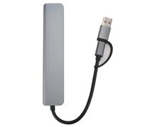 Raiveug USB Tipo C HUB 7 en 1 Aleación de Aluminio Premium 5 Adaptador de Puertos USB para teléfonos computadoras de tabletas de tabletas