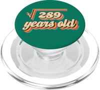 raíz Cuadrada de 289 17 años cumpleaños Vintage 17 PopSockets PopGrip para MagSafe