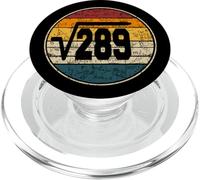 raíz Cuadrada de 289 17 años cumpleaños Vintage 17 PopSockets PopGrip para MagSafe