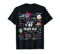 Raíz cuadrada de 49 7th Birthday 7 Años Niños Matemáticas Amante Camiseta