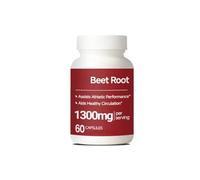 Raíz de remolacha, 1300 mg, 60 unidades, para apoyo a la circulación, la energía y el rendimiento atlético, sin OGM, sin gluten,1PCS