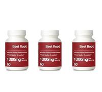 Raíz de remolacha|Remolacha orgánica|1300 mg|Apoya la circulación sanguínea |Sin OGM, sin gluten| Adecuado para hombres y mujeres,3Pcs