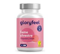 Raíz Ñame Silvestre - 180 Cápsulas veganas - Fuerte extracto 312mg, Diosgenina en alto contenido - Wild Yam + Magnesio, Hierro y Sauzgatillo - Probado en laboratorio, sin aditivos