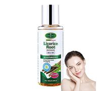 raíz regaliz orgánico para la piel - Aceite esencial extracto raíz regaliz 3,38 fl Oz para la hidratación - Aceite facial hidratante, aceite facial antiporos, contracción poros, Hongjingda