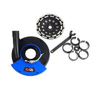 Raizi 180 mm universal de extracción para amoladora angular, protección contra el polvo para amoladora angular de mano + 180 mm de cabezal de lijado de diamante