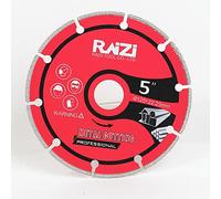 Raizi - Disco de corte profesional de metal de diamante de 125 mm para barra de refuerzo de acero fundido y aluminio