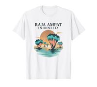 Raja Ampat Indonesia Atardecer Camiseta
