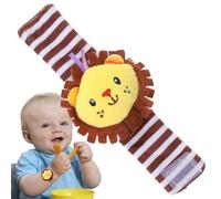 Raja De Muñeca De Animales - De Juguete Para Bebés Dulces | Divertidos Casquillos Para Bebés, Pulsera Educativa Para Mano Y Brazos De Bebé, Juguetes Para Despertar, Protegidos En Franela Dulce Y