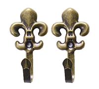 RAJONN Alzapaños De Cortina De Metal, Accesorios for Cortinas, Gancho Decorativo de aleación de Metal, Soporte for Colgar Cortinas, Colgador de Gancho for Cortinas de Pared (Color : A, Size : 2pcs)