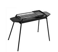 RajoNN Barbacoa Barbacoa de carbón de madera para ahumadero Barbacoa plegable portátil para cocina al aire libre camping senderismo picnic gran tamaño para 5-10 personas