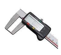 RajoNN Calibrador digital digital digital Vernier calibrador digital de acero inoxidable con pantalla LCD grande, medidas fraccionarias de precisión (color: acero inoxidable, tamaño: