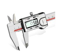 RajoNN Calibrador digital electrónico Vernier 0-150 mm, resistente al agua, calibre vernier digital de alta precisión de origen electrónico para el hogar e industrial (color: blanco, tamaño:
