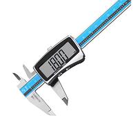 RajoNN Calibrador digital electrónico Vernier 0-150mm-200mm-300 mini calibradores de acero inoxidable calibradores digitales electrónicos calibradores Vernier para el hogar e industrial (Color: azul