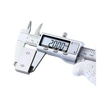 RajoNN Calibrador digital electrónico Vernier 0-300 mm Calibrador digital de acero inoxidable Mini calibrador Vernier digital electrónico para el hogar y la industria (Color: Blanco, Tamaño: Talla