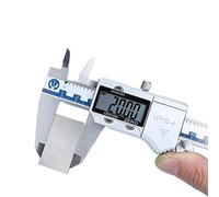 RajoNN Calibrador digital electrónico Vernier calibrador digital electrónico IP54 impermeable 150 mm acero inoxidable de alta precisión para el hogar y la industria (color: blanco, tamaño: talla única