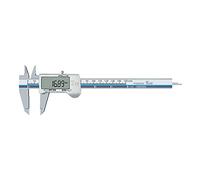 RajoNN Calibrador digital electrónico Vernier Calibradores digitales electrónicos 0-300 mm Mini calibradores de medición de acero inoxidable para el hogar e industrial (color: plata, tamaño: 150 mm)