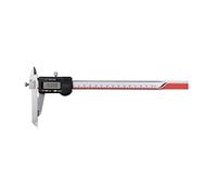 RajoNN Calibrador digital Vernier de 150 mm, herramienta de medición de profundidad, calibrador digital con pantalla LCD grande, mediciones fraccionarias de precisión (color: acero inoxidable, tamaño