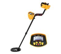 RajoNN Detector de metales Detector de metales subterráneo profesional de mano Detector de metales de longitud ajustable para adultos y niños, detector de metales de alta sensibilidad, pantalla LCD