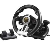 RajoNN Juego de Volante de Carreras, Controlador de Gamepad, simulación de Carreras, Escuela de conducción, Soporte automático para PC/PS3/PS4/x-one