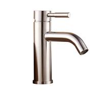 RajoNN Lavabo de baño de acero inoxidable con mezclador de agua fría y caliente, acero inoxidable 304 con un solo mango