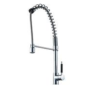 RajoNN LedSpringKitchenRajoNN - Grifo mezclador de agua caliente y fría para fregadero de cocina con mango único