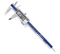 RajoNN Medidor digital electrónico Vernier Calibrador digital de acero inoxidable Calibrador portátil Vernier Pantalla digital para el hogar y la industria (Color: Plata, Tamaño: 150 mm)