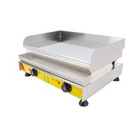 RajoNN Panini Sándwich Parrilla Antiadherente Sartén Plana, Placa de Cocción, Plancha de Acero Inoxidable NP-411 Certificado CE para Panadería/Pastelería/Cafetería