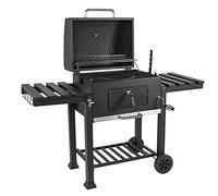 RajoNN Parrilla de Barbacoa, Parrilla de carbón, Kits de Herramientas para Barbacoa para cocinar al Aire Libre, Camping, Senderismo, Picnic, Patio, Fumadores, Ruedas móviles