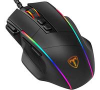 RajoNN Ratones Gaming Mouse con Cable, 5 Niveles dpi Ajustables hasta 10000, 8 Botones Programables, Ratones para Computadora con 7 Modos de Retroiluminación RGB, para PC Portátil