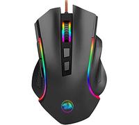 RajoNN Ratones Gaming Mouse con Cable, Ratón Ergonómico Óptico RGB Programable, con 7 Modos de Retroiluminación de hasta 7200 dpi, para Jugadores de PC con Windows