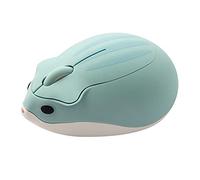RajoNN Ratones inalámbricos, Lindos Ratones con Forma de hámster, ratón inalámbrico USB portátil de 1200 PPP, para PC, portátil, Ordenador portátil (Color: Azul)