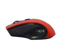 RajoNN Ratones inalámbricos, ratón USB silencioso multidispositivo de 2,4 GHz, ratón portátil ergonómico de 1600 dpi, para Ordenador portátil Windows (Color: Rojo)