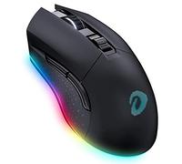 RajoNN Ratones inalámbricos, Ratones para Juegos con Cable RGB Tipo C con 7 Botones programables, Ratones para Juegos RGB Recargables 10000 dpi, 150 IPS, tasa de sondeo de 1000 Hz, para PC y