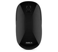 RajoNN Ratones Ratón inalámbrico Delgado de 2,4 G, con Receptor, Menos Ruido, Ratones ópticos móviles portátiles deslizantes para portátiles, PC, portátiles, Ordenadores (Color: Negro)