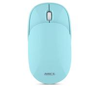 RajoNN Ratones Ratón inalámbrico Delgado de 2,4 G, con Receptor, Menos Ruido, Ratones ópticos móviles portátiles deslizantes para portátiles, PC, portátiles, Ordenadores (Color: Azul)