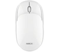 RajoNN Ratones Ratón inalámbrico Delgado de 2,4 G, con Receptor, Menos Ruido, Ratones ópticos móviles portátiles deslizantes para portátiles, PC, portátiles, Ordenadores (Color: Blanco)