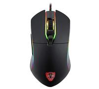 RajoNN Ratones Ratón para Juegos con Cable, retroiluminación RGB, dpi Ajustable de 6 velocidades, Ratones mecánicos USB ergonómicos para computadora, para PC portátil