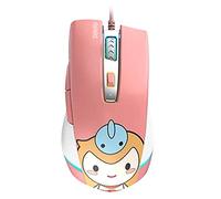 RajoNN Ratones Ratón para Juegos USB con Cable, 16000 PPP, Ratones de Modos Duales para Juegos/Oficina, para Accesorios para PC de Escritorio portátil (Color: Rosa)