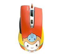 RajoNN Ratones Ratón para Juegos USB con Cable, 16000 PPP, Ratones de Modos Duales para Juegos/Oficina, para Accesorios para PC de Escritorio portátil (Color: Naranja)
