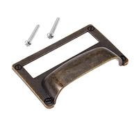 RAJONN Tiradores para etiquetas, 10 manijas antiguas de 81 x 51 mm para muebles, cajones de cocina, armarios, puertas, armarios, etiquetas, etiquetas, tiradores, tarjeteros