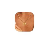 Rajputana Collar con inicial nombre corazón personalizado collar mujer oro regalo mujer cumpleaños