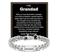 Rajputana Pulsera de plata para hombres y niños, pulseras cubanas de 9 mm para hombres, adolescentes, para mi hijo, papá, abuelo, nieto, marido, hermano, regalo para el día del padre, cumpleaños, día