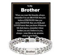 Rajputana Pulsera de plata para hombres y niños, pulseras cubanas de 9 mm para hombres, adolescentes, para mi hijo, papá, abuelo, nieto, marido, hermano, regalo para el día del padre, cumpleaños, día