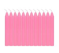 RAJX Velas de hechizo, vela de protección rosa para atraer la amistad, ideal para rituales mágicos y ceremonias, paquete de 12 (10 x 1 cm) (rosa)