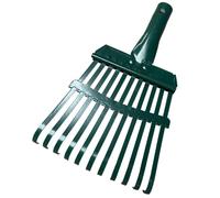 Rake de jardín, cabezal de rastrillo 10x6 11 dientes de acero carbono reemplazo precipitado para césped, jardín y patio, patio