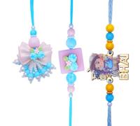 Rakhi for Brother and Bhabhi Rakhi Set of 3 with Bracelet Gift Card Pack